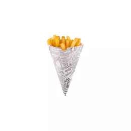 Cône carton Newsprint 182x154mm (10B01)